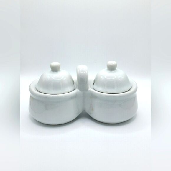 Vintage ceramic condiment server - Picture 1 of 7